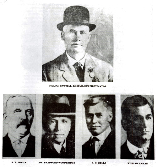  Original Board of Trustees William Sawtell (Mayor), R.F. Theile, Dr Bradford Woodbridge, R.H. Wells, and William Haman